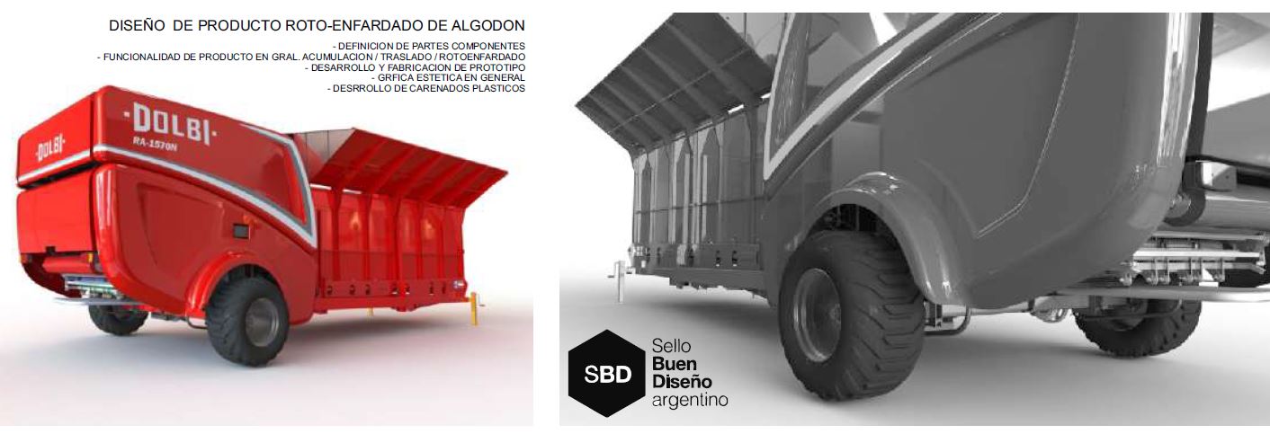 Imagen de Diseño de producto Roto-enfardado de algodón