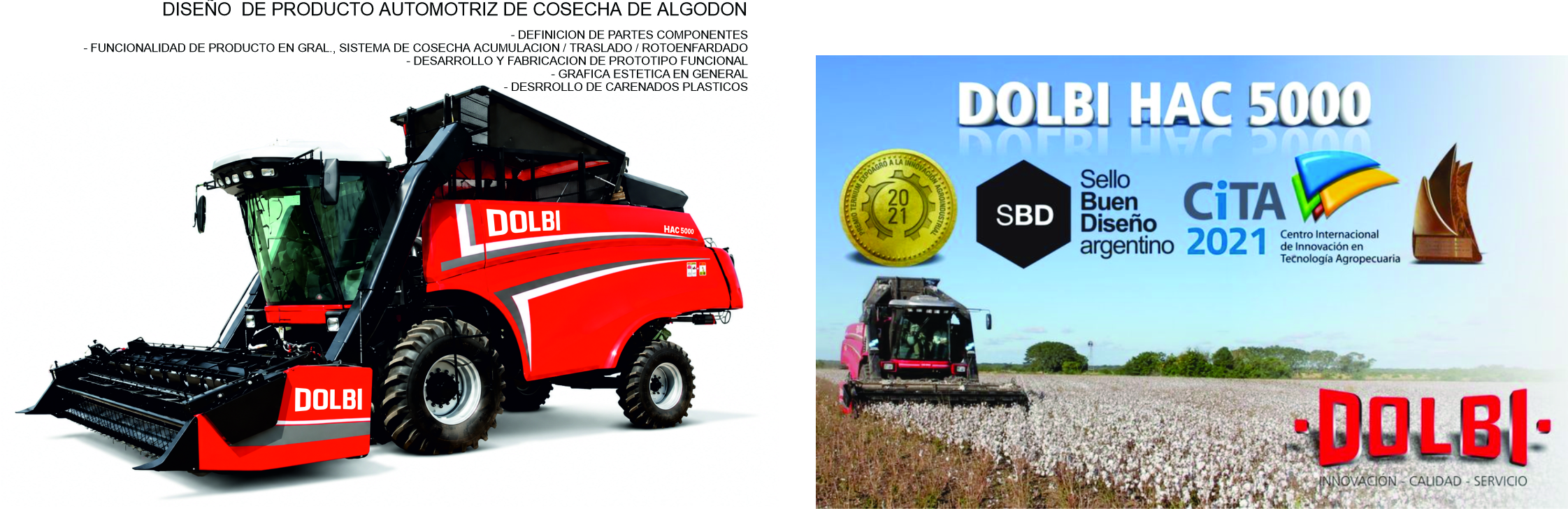 Imagen de Diseño de producto automotriz para cosecha de algodón