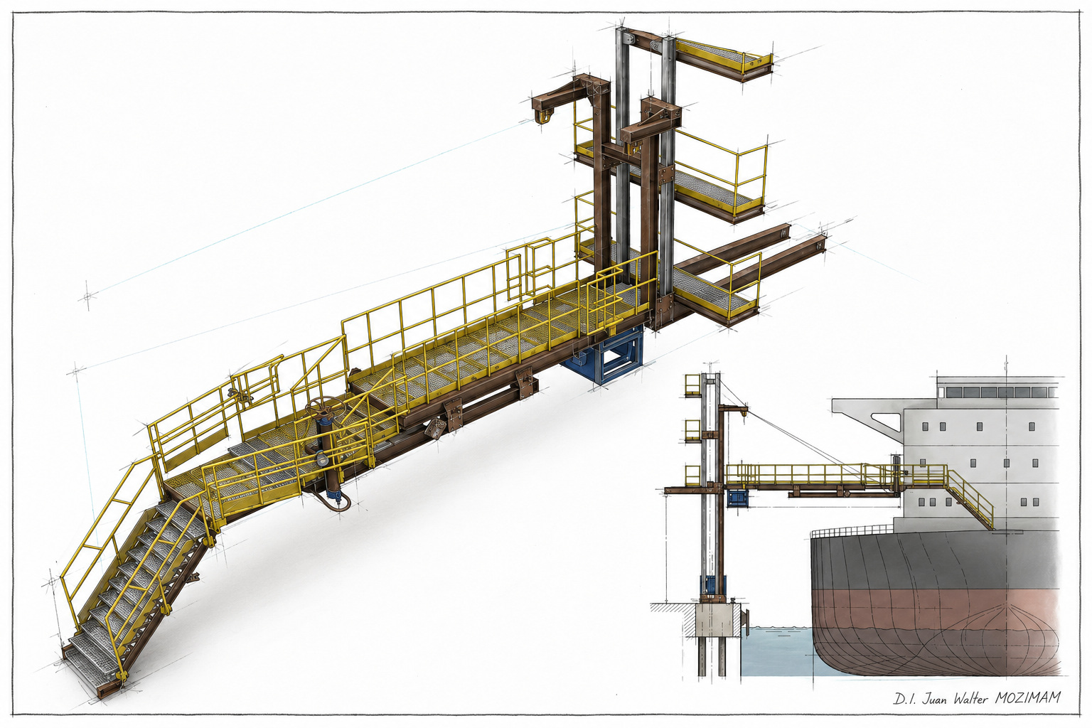 Imagen de DESARROLLO DE PLATAFORMA PARA ACCESO A BUQUES DE CARGA