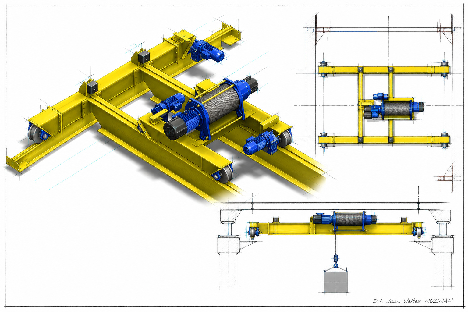 Imagen de DESARROLLO DE PUENTE GRUA 5Ton.