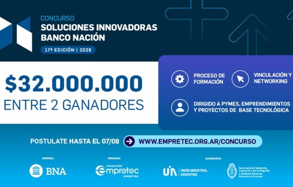 Concurso Soluciones Innovadoras Banco Nación 2026: $32 millones en premios